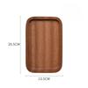 Japanese Rectangular Dinner Plate Walnut Wooden Tray Ins Wind Small Wooden Plate