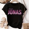 Lässiges JONAS Classic Bedrucktes T-Shirt JONAS BROTHERS Trend Harajuku Kurzarm Unisex Shirt Gra