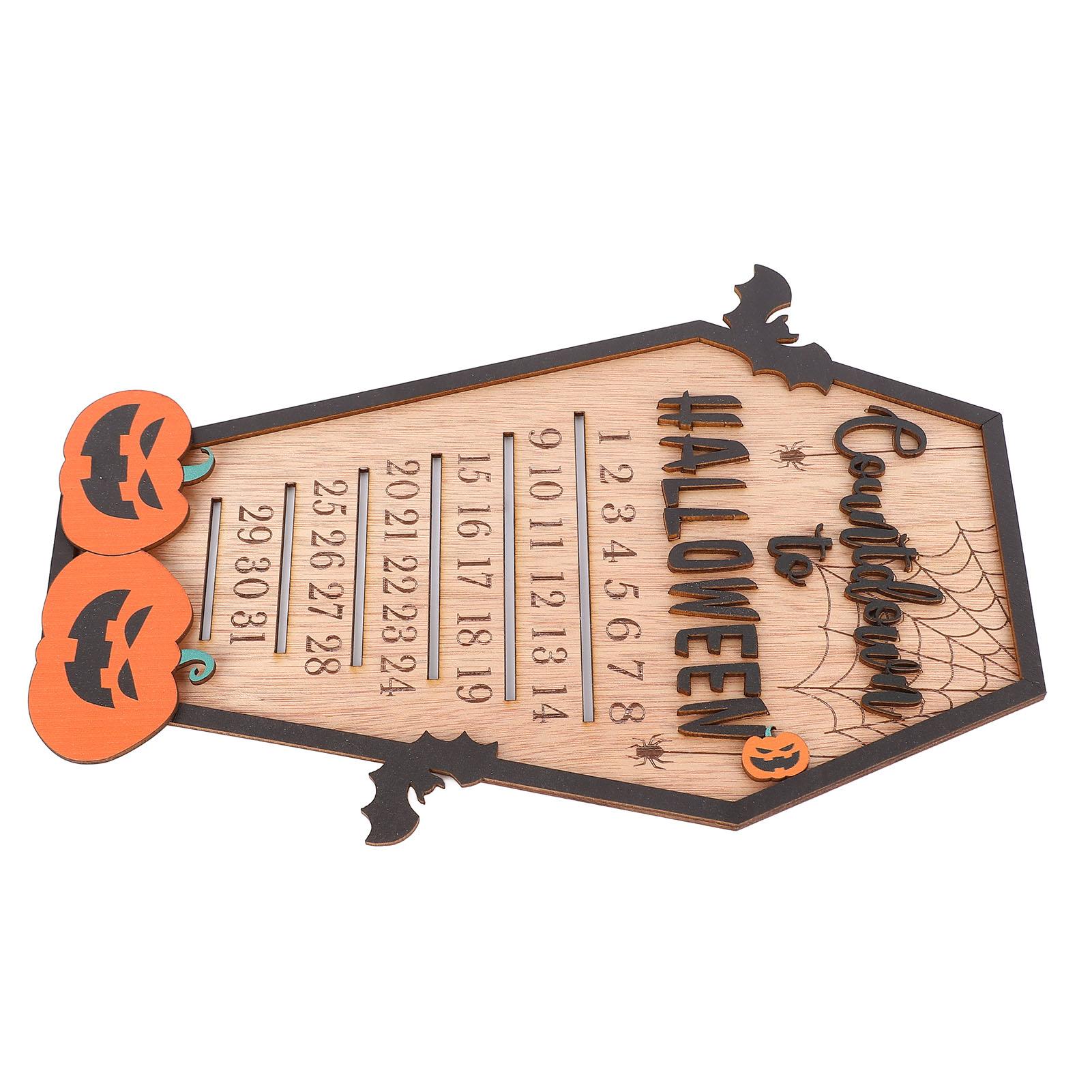 

Countdown Halloween Calendar DIY Innovative Moving Wood Block Halloween Advent Countdown Calendar for Party Home Decor
