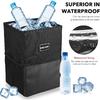 Car Trash Can With Lid - Trash Bag Hanging With Storage Pockets Leak-Proof SUV Organizer Collapsible And Portable Waterproof Truck Garbage Bin, 2.6
