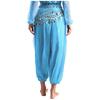 Damen Bauchtanz Bloomers Haremshose Elastischer Bund Paillettenbesetzte Schicht Schnürung Hüfttuch Halloween Kostüm