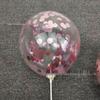 12" Transparent Sequin Balloon with Confetti - Colored Balloon for Christmas Party Decor