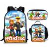 Roblox Student Schoolbag Korean Version Of Primary And Secondary School Backpack Ins Style Fashion Trend Backpack Three-Piece Set