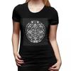 Aztec Sun Stone Calendar TShirt for Women Round Neck Streetwear T Shirts Womens Tees Short Summer Clothes Tops