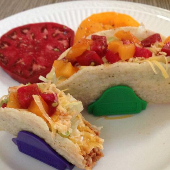 12Pcs/Set Taco Fiesta Taco Holder Plastic Rack Stands Mexican Food Kitchen Tool