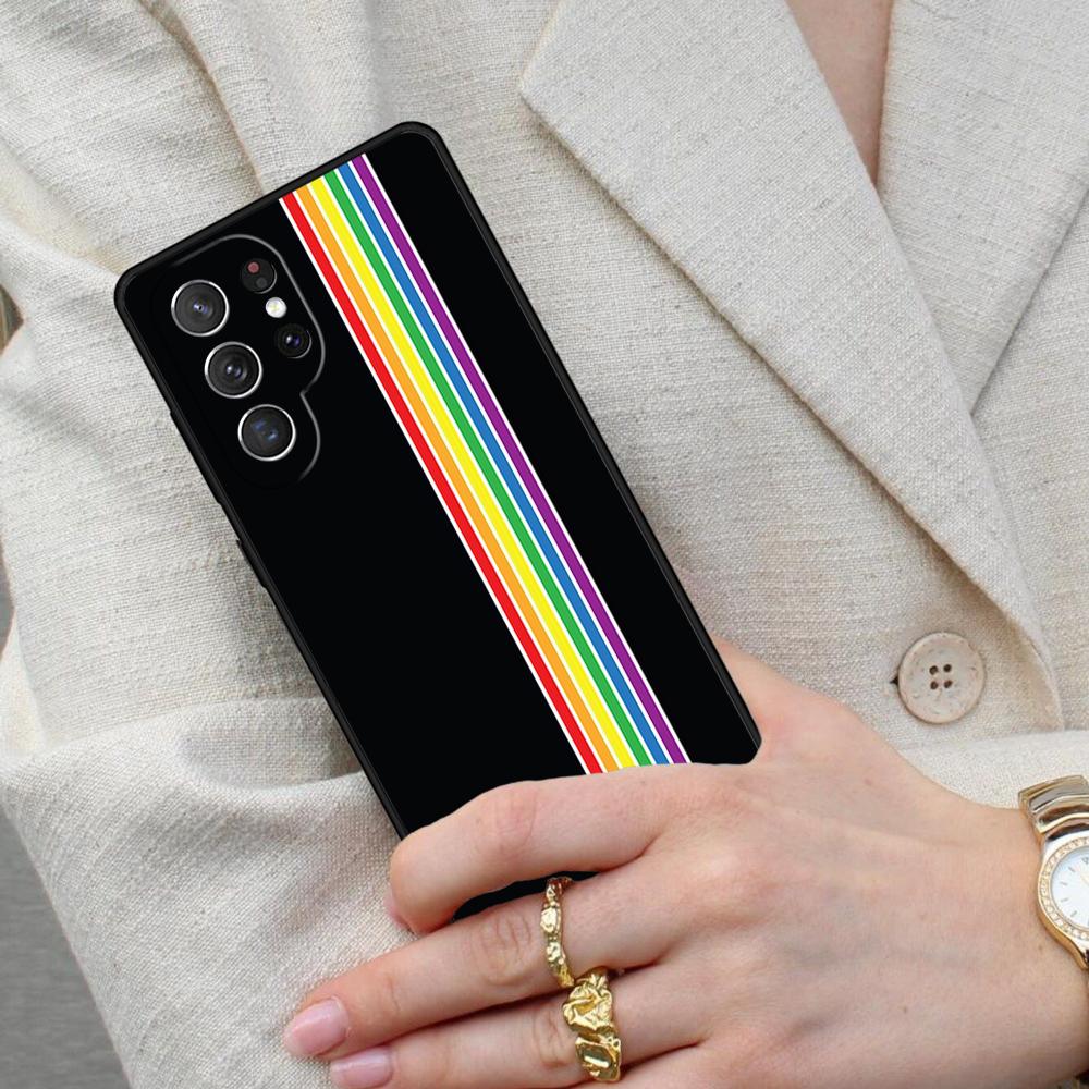 Gay Pride Flag LGBT Cell Phone Case for Samsung Galaxy S26 Ultra S25 S24 S23 S22 S21 S20 Note10 Cover