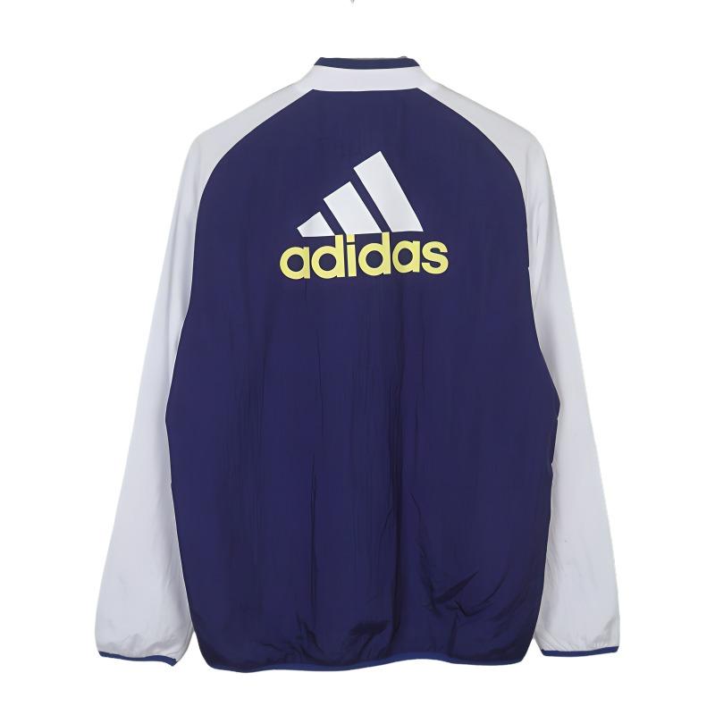 Adidas Soccer Sports Color-Block Woven Jacket With Logo 21-22 Season Men Jacket White GR2900