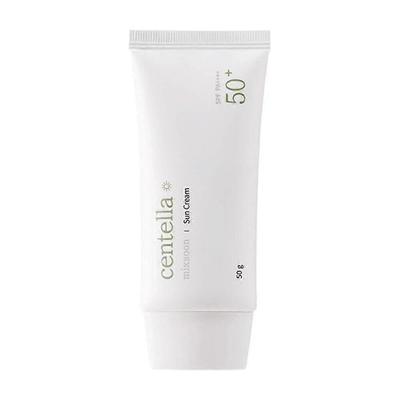 Centella Asiatica Sunscreen with Spf50 Pa Protection, Lightweight Creamy Texture for Sensitive Skin, 50g Less