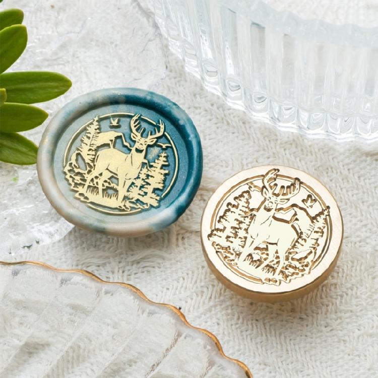 Butterfly Wax Seal Stamp Brass Head Animal Series Sealing Waxed Stamp for Photo Invitation Card Scrapbooking Decoration
