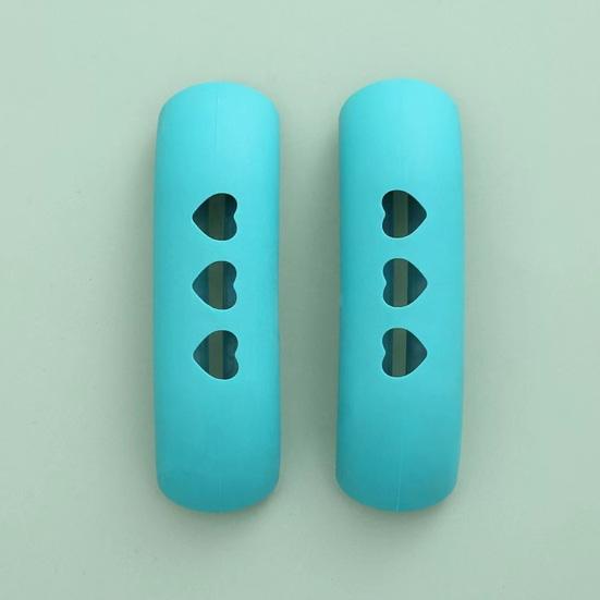 10Pcs Pot Earmuff Insulated Pan Handle Cover Thermal Insulation Protection Anti-Scalding Pot Handle Sleeve Non-Slip Grip Heart-Shaped Hollow Kitchen