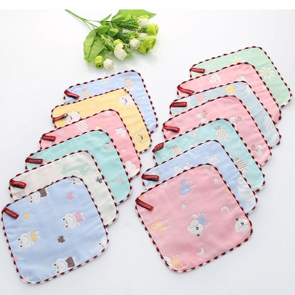 Feeding Burp Cloths Baby Face Towel Pure Cotton Children's Absorbent Handkerchief Baby Bath Towel