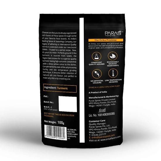 Orika Hot Red Chilli Powder, Salem Turmeric Powder & Coriander Powder (Combo of 6, 100 G Each)