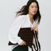 Pleatsmama Deep Brown New Shoulder Bag