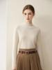 Winter 2026 Women's Pure Cashmere Half-High Neck Basic Knit Sweater - Skin-Friendly Pullover.
