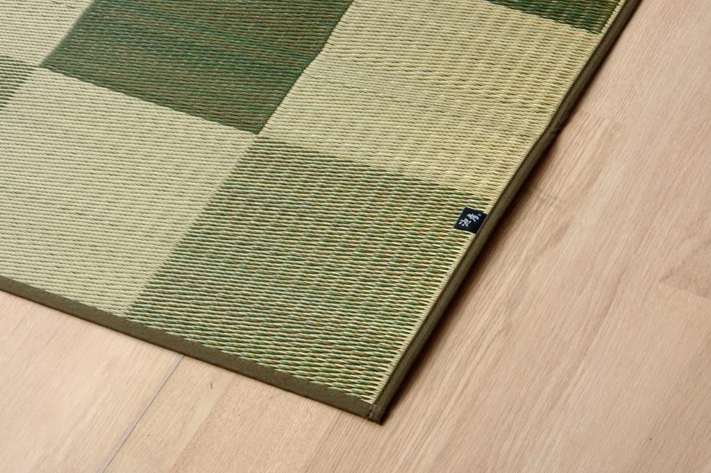 Ikehiko Grass Carpet Purely Made in Japan Block Green 261 x 261 cm Edoma tatami 4117604 / 4.5