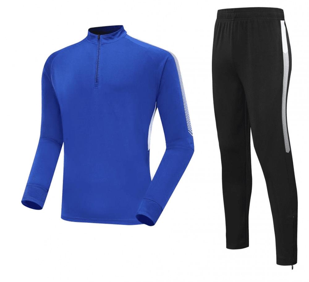 Football Suit Boys And Girls Autumn And Winter Velvet Suit Training Clothing Team Uniform Football Sports Casual Jersey