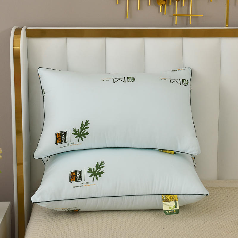 Wormwood Pillow Is Comfortable, Cervical Spine Brushed Fabric Student Dormitory Single Pillow