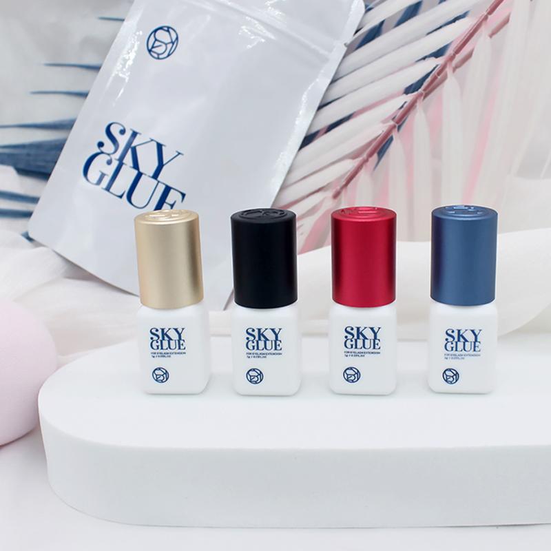 S Red Glue Plus Black Blue Cap For Eyelash Extensions Glue Strong Adhesive Fast Drying 5ml Make Up Tools