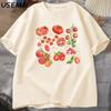 Fruit Tomato TShirt Cottagecore Clothing Vegan T Shirt Aesthetic Clothes Unisex Women Graphic T Shirts Summer Harajuku Cotton Tee