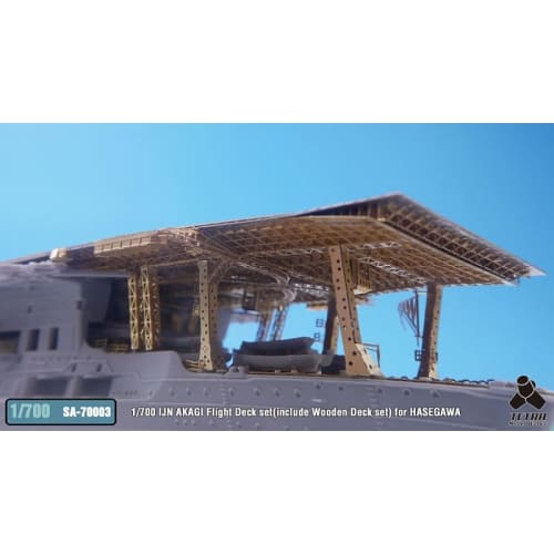 Tetra Model 1/700 SA Series Japanese Aircraft Carrier Akagi Flight Deck Full Set with Wooden Deck (H Company) Plastic Model Parts SA7003
