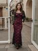 Temperament Sexy Women's Slim Lace Patchwork Hip-Hugging Long Dress - Spring 2026 Collection