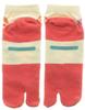 Maeda Senkou Wagyo Tabi Socks with Floral Pattern Women's Sneaker-Length (102729)