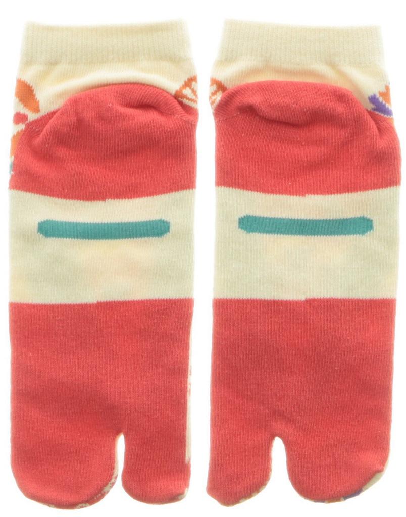 Maeda Senkou Wagyo Tabi Socks with Floral Pattern Women's Sneaker-Length (102729)
