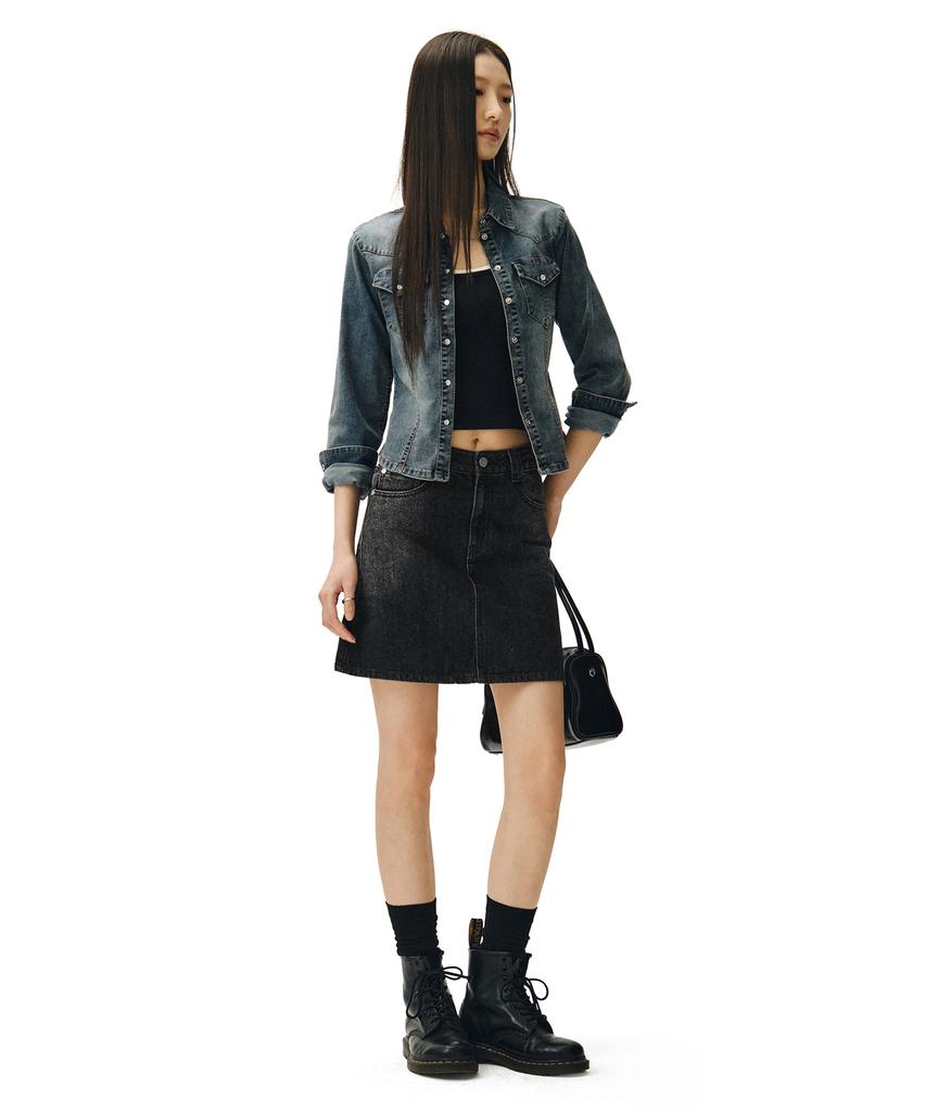 Deketeuumeon Signature Mini Skirt Dcsk001Blacka
