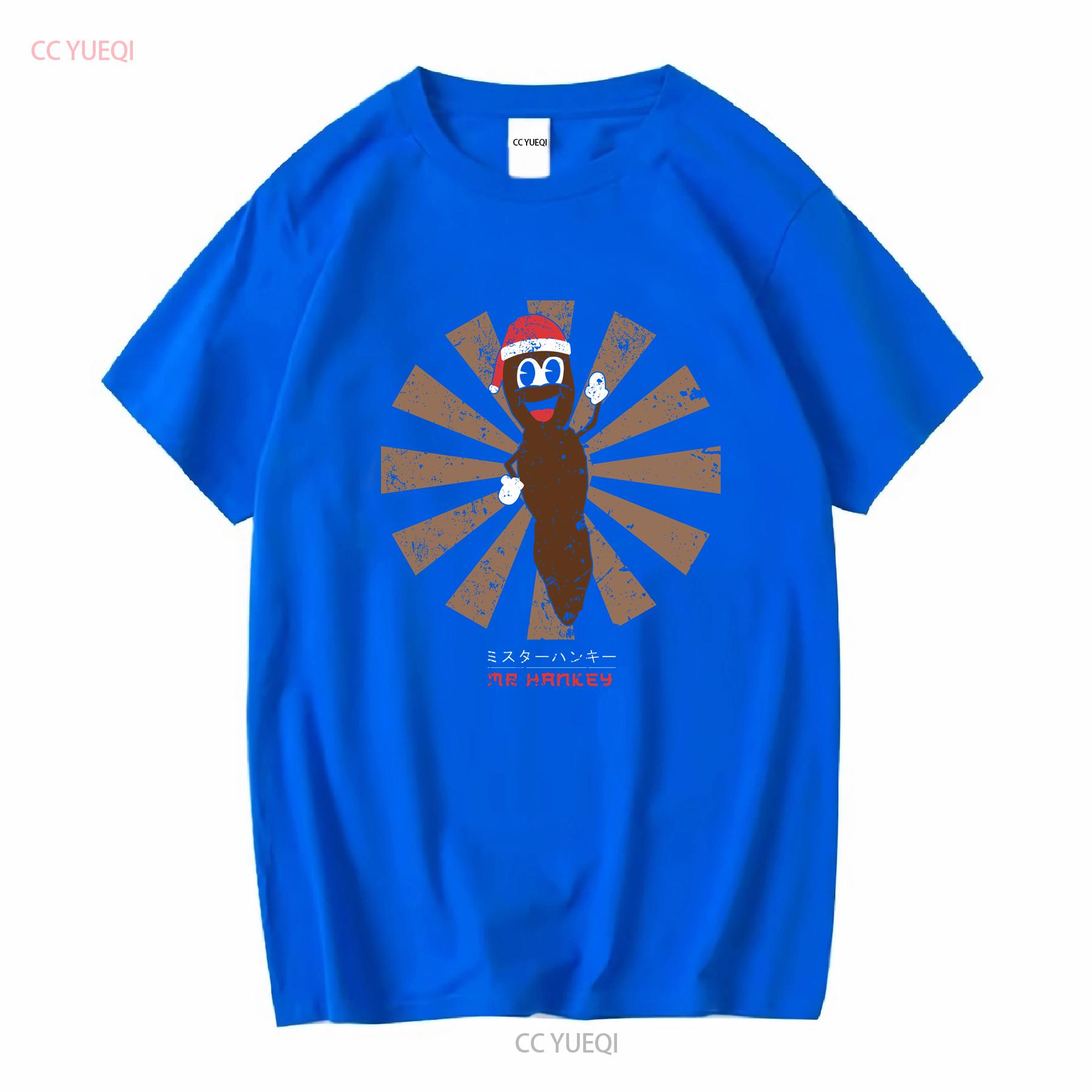 Mr Hankey The Christmas Poo Japanese 80s T Shirt vintage Washed fashion homme Stretched Casual Unisex streetwear Breathable S