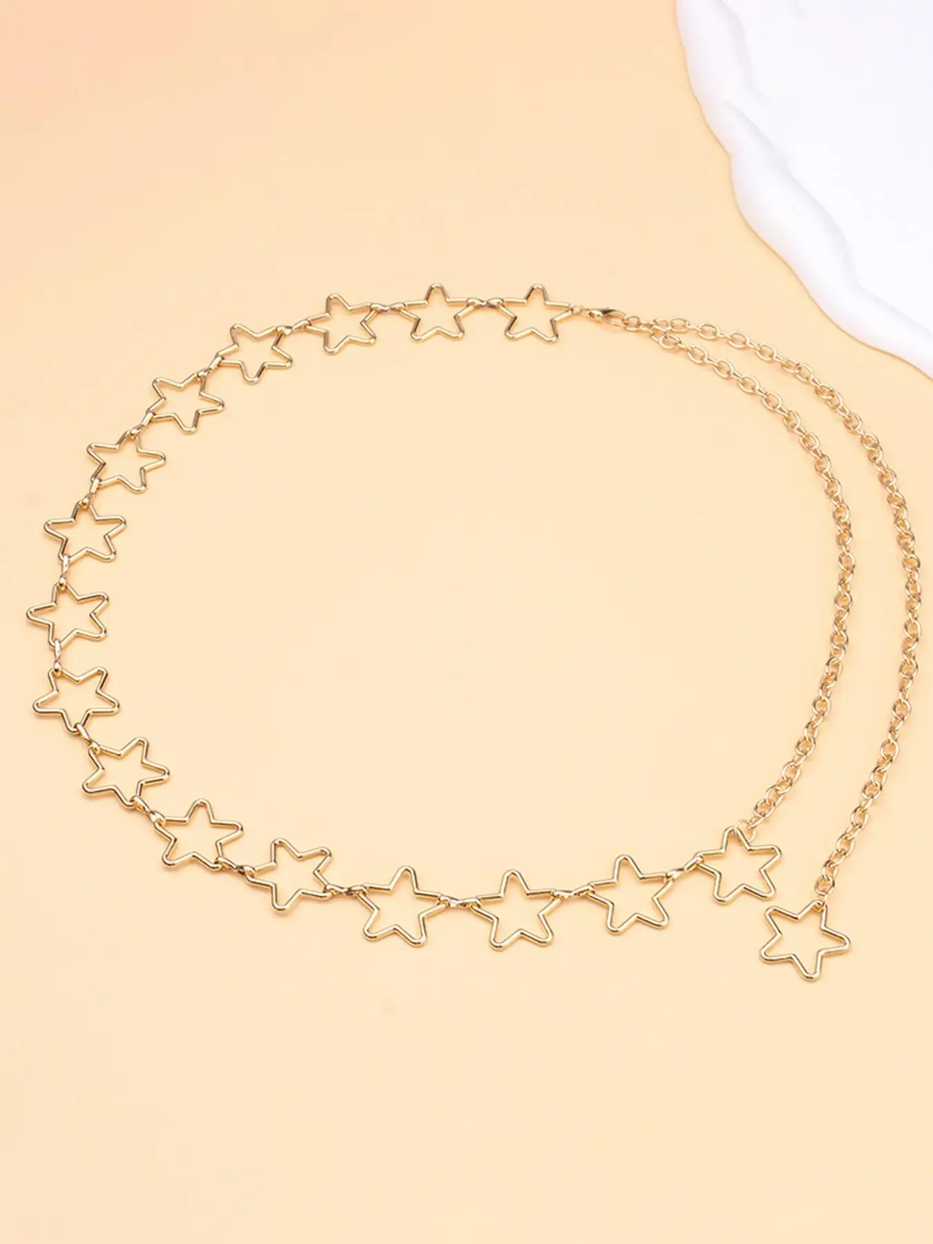 

European and American Women s Sky Star Decoration Body Chain Simple and Versatile with Jeans Fashionable Waist Chain