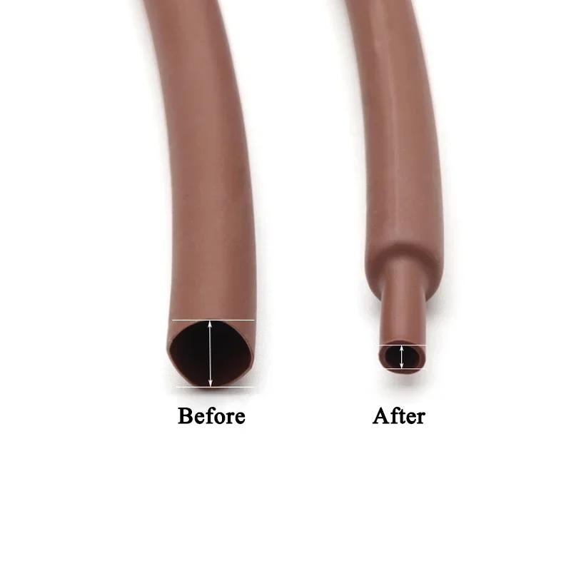 2:1 Heat Shrink Tubing Dia 1 2 3 4 5 6 7 8 9 10 12 14 16 20 25 30 40 50 mm Thermoresistant Sleeve Cable Repair Polyolefin Tube