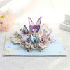 3D Butterfly and Flower Card for Birthdays Handmade Greeting Card with Envelope Elegant Anniversary Celebration Card