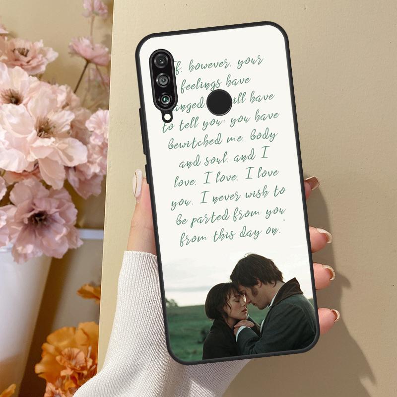 Pride And Prejudice For Honor 50 8X 9X 10i Case For Huawei P50 Pro P20 P40 P30 Lite P Smart 2021 Nova 5T Cover