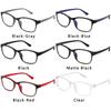 Fashion Clear Lens Square Reading Spectacles Flat Mirror PC Eyeglasses High Quality Durable Frames with Blue Film