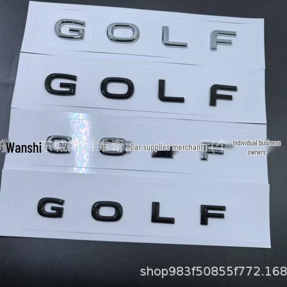 Volkswagen 8e Generatie Golf Achterklep Zwarte Letterstickers - Gemodificeerd Auto Logo