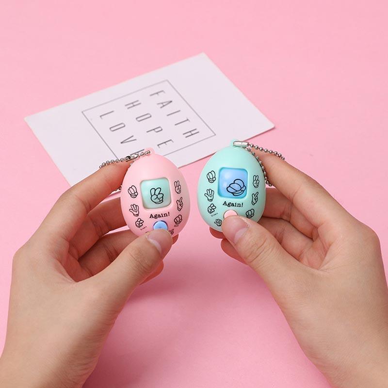 10 Peças Mini Chaveiro Criativo Pedra-Papel-Tesoura Pingente Brinquedos Para Crianças Lembrancinhas de Festa de Aniversário Sacola de Surpresas Presente de Chá de Bebê de Casamento