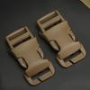 2pcs/set Side Release Buckle With Buckles, 0.98inch Quick Attachment Surface Mount, Modular Attachment Point Buckle Kit For Chest Rig Combat Vest Gear