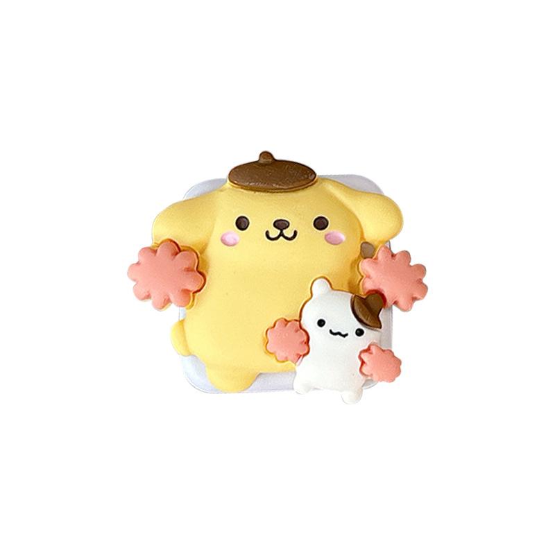 Cute Cartoon Niche Mobile Phone Airbag Bracket Wind Makeup Mirror Paste Ring Girl Heart Cute