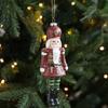 Nutcracker Puppet Pendant Christmas Decoration Soldier Wooden Hanging Ornaments Xmas Tree Figure Toy Fireplace Entrance Decor