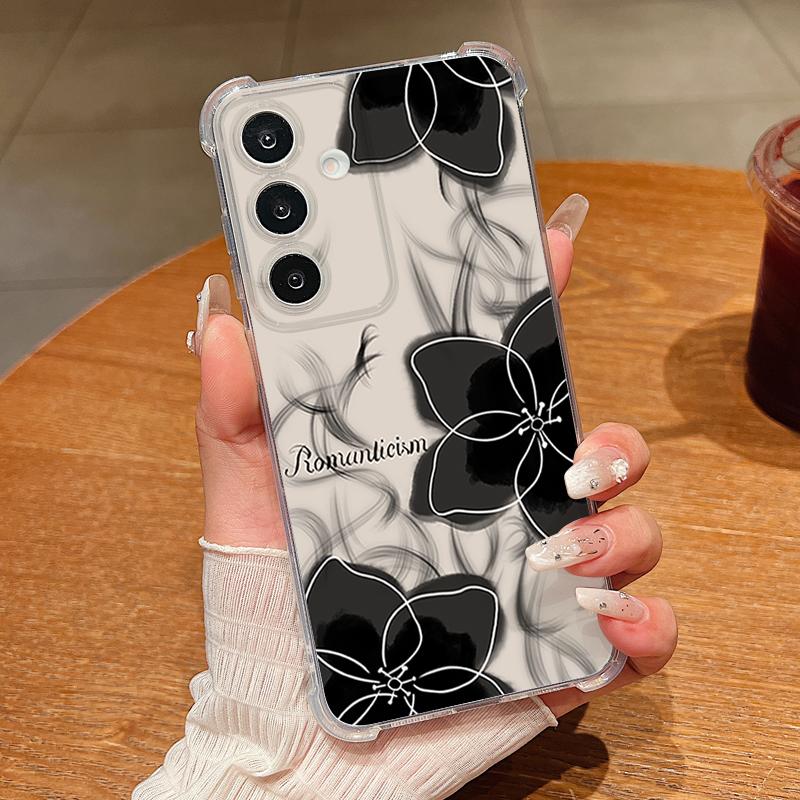 Cherry Blossom Pattern Phone Case For Samsung Galaxy S26 S25 S24 S23 Ultra S22 Plus S21 S24 S25 FE Clear Shockproof Soft Cover