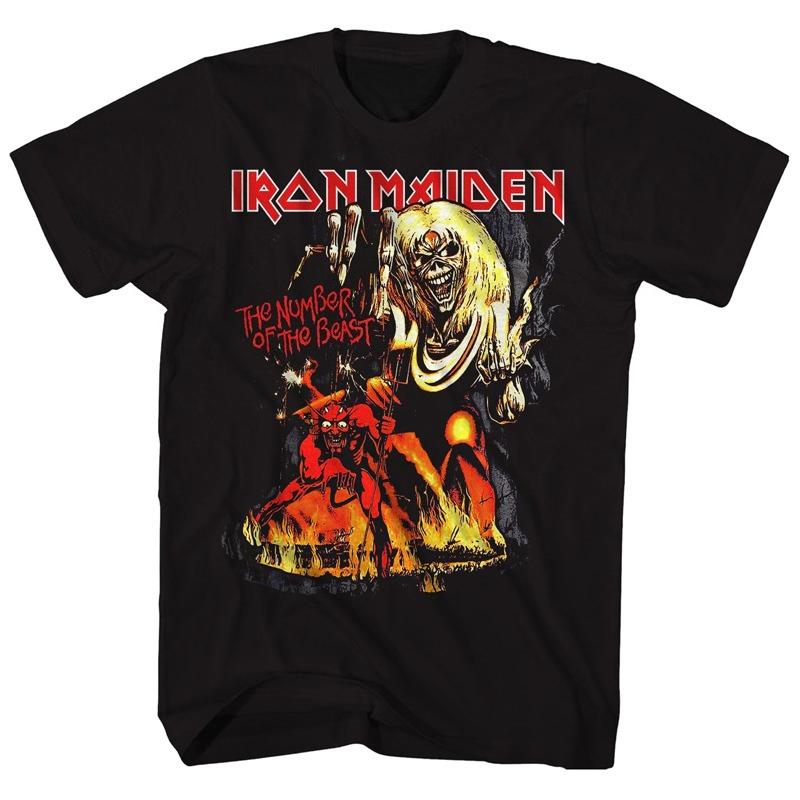 IRON MAIDEN Killers Vintage Grafické Tričko, Oficiální Merch z Turné Kapely, Heavy Metalové Hudební Tričko, Bavlněné Streetwearové Tričko pro Muže