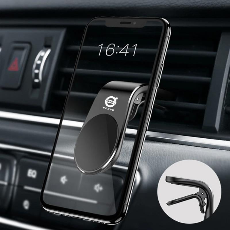 Metal Magnetic Car Phone Holder Auto Emblem For Volvo XC90 V90 V60 XC60 V40 S80 S60 S90 C40 XC40 V70 XC70 C30 C70 EX90 Rdesign