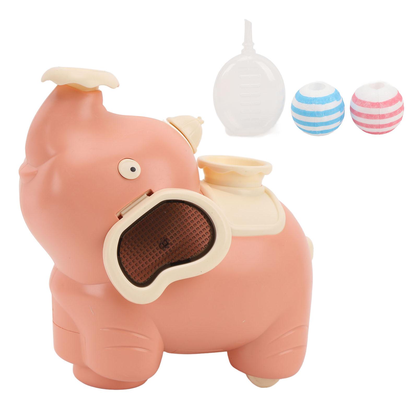 

Слон, дующий шариками, игрушка-спрей с туманом, со светом и музыкой, интерактивная, на батарейках, для развития во время лежания на животе красный