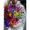 Trendiger Herren-Streetwear-Kapuzenpullover mit Aufdruck, mit Kapuzenkordel. Geeignet für tägliche Ausflüge und zwanglose Treffen.