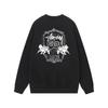 Unisex Oversized Cotton Crewneck Sweatshirt With Letter Dice Print Fall Youth Streetwear