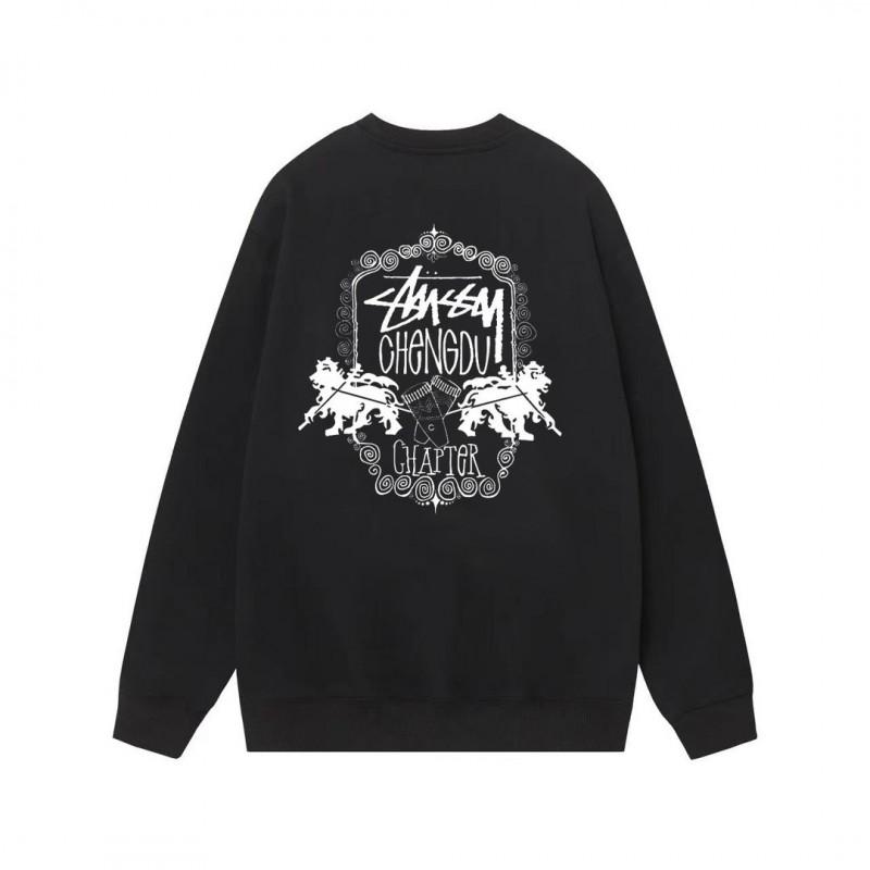 Unisex Oversized Cotton Crewneck Sweatshirt With Letter Dice Print Fall Youth Streetwear