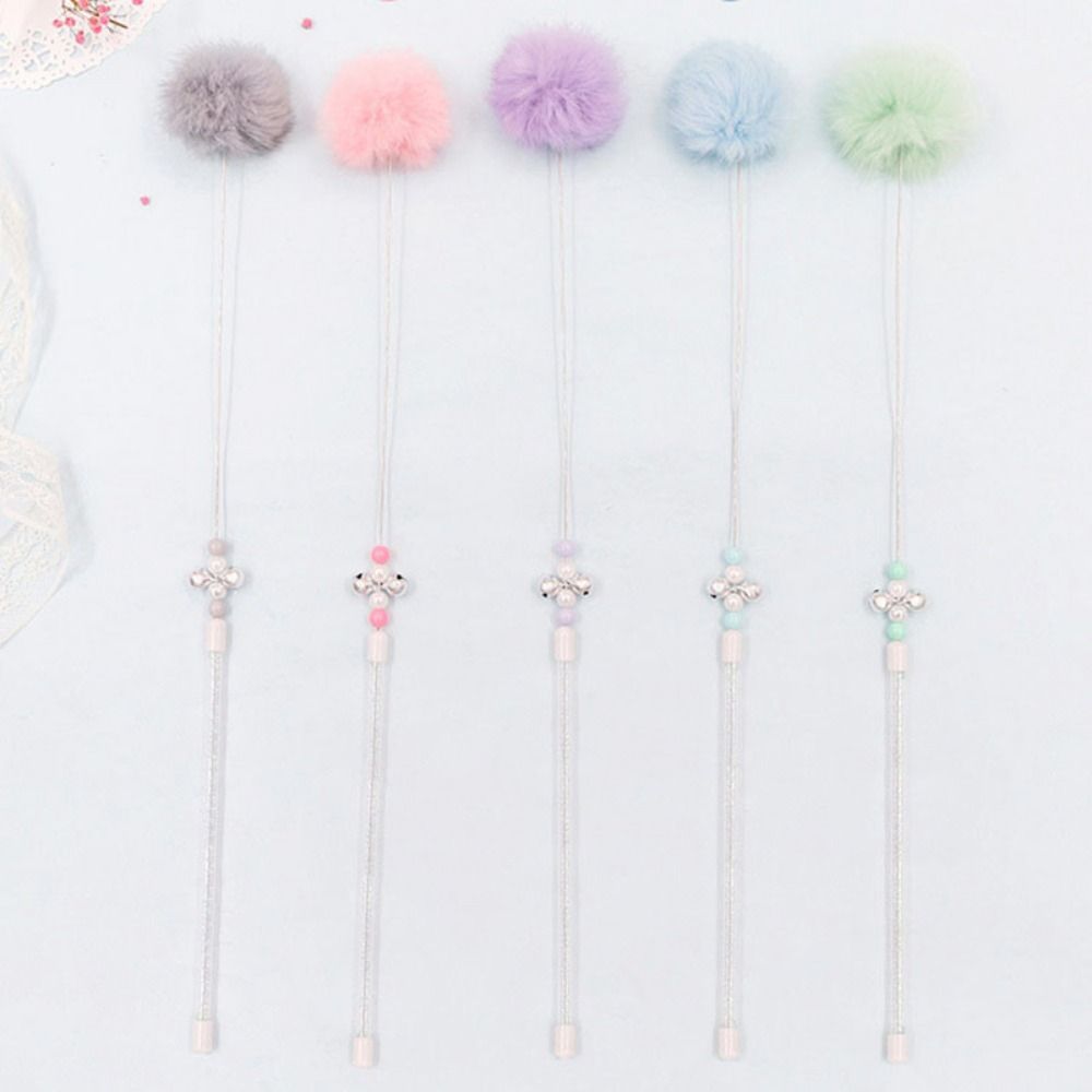 Soft Household Plush Interactive Pet Accessories Cat Wand Toy Cat Teaser Pole Cat Teaser Stick