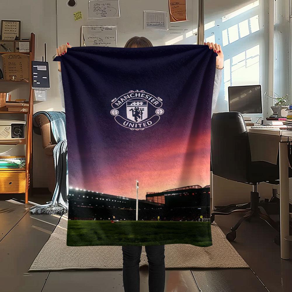 Elite MUFC Kaderdecke, Hohe Qualität, Bequem für alle Jahreszeiten, Heimdekoration, Wärme und Komfort