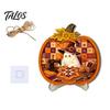 Festive Decor Halloween Door Sign, Glowing Ghost Hanging Decor, Wooden LED Window Theme Ornament for Party, Spooky Wall Pendant Home Decorative Props