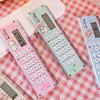 Mini Measuring Ruler Ultra-thin Drawing Tool Portable Straightedge  School Office